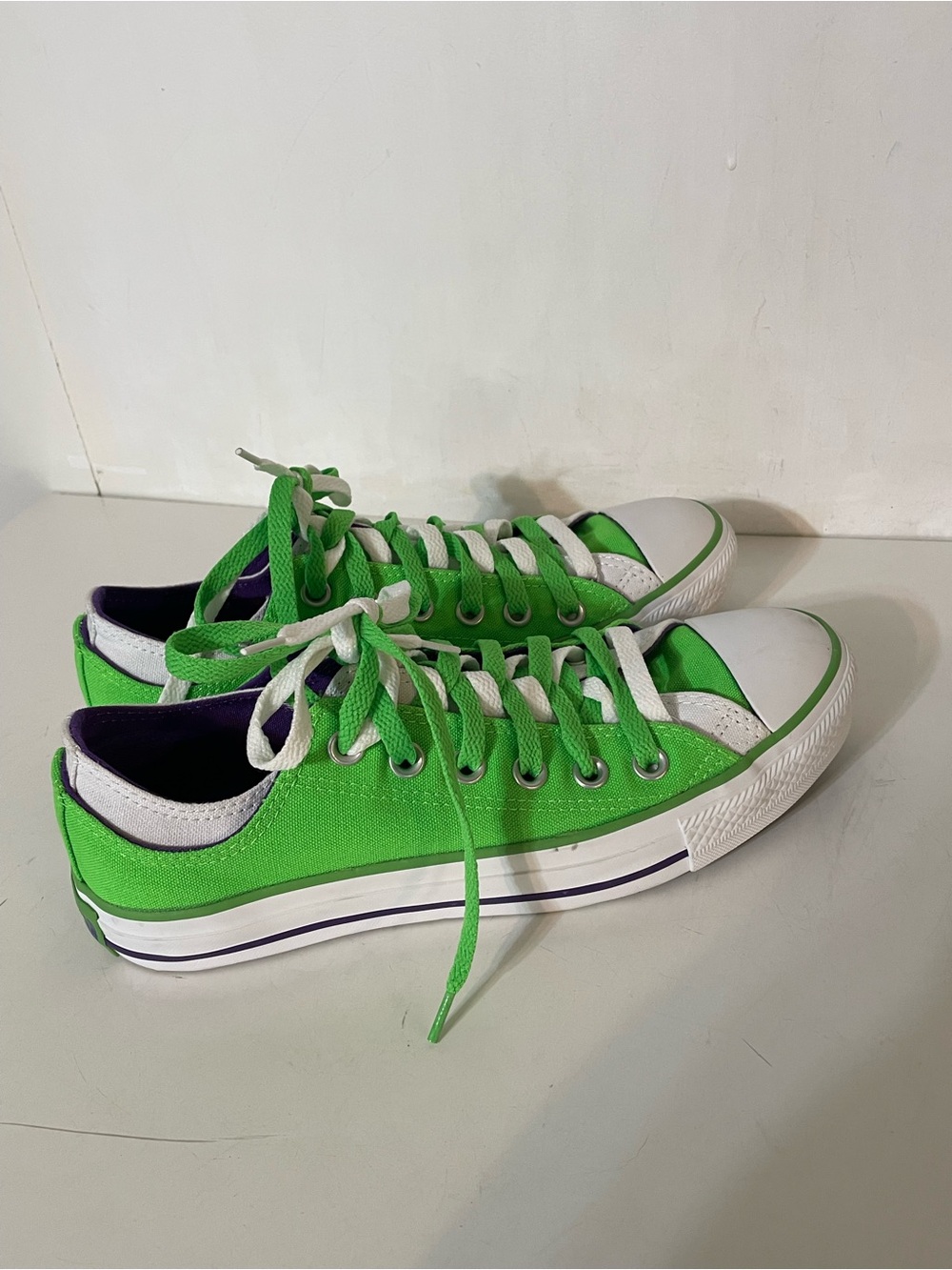 Converse All Stars in Lime Green